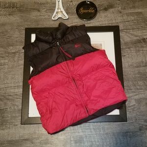 🦋REI Colorblock Black & Red Puffer Vests Size S